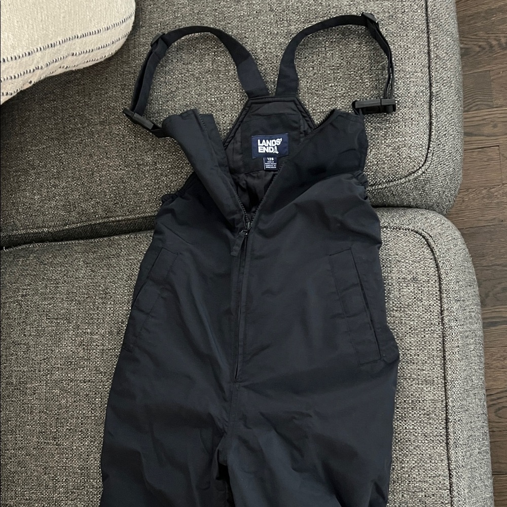Lands' End Kids Charcoal Overalls